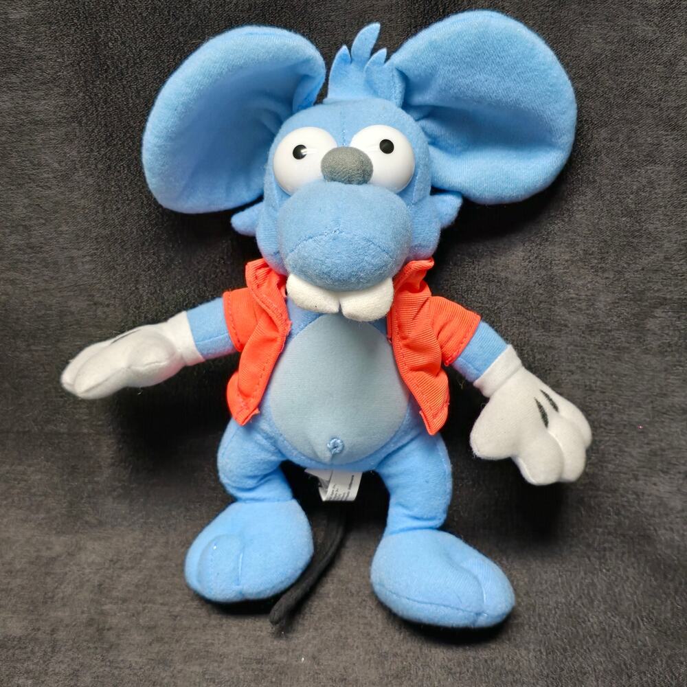 The Simpsons Itchy & Scratchy Show Mouse Stuffed Plush Toy Factory 11”